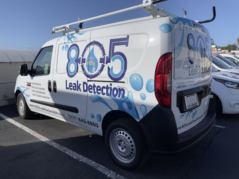 Full vehicle wrap — 805 Leak Detection van